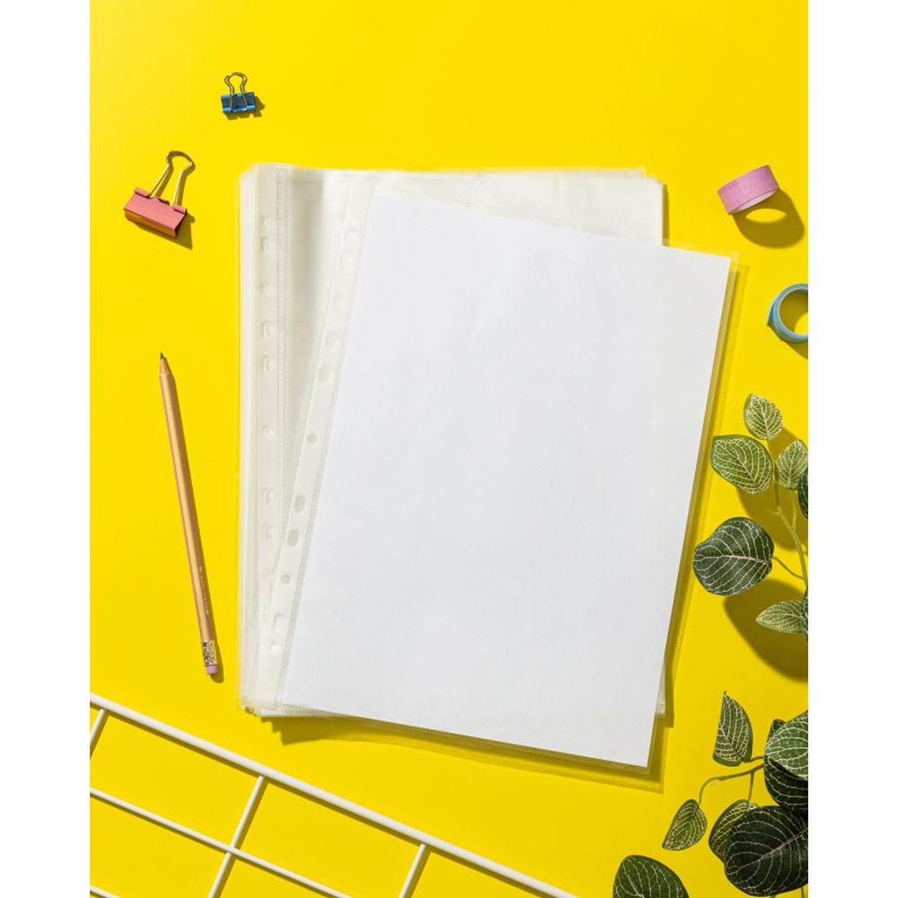 Папка-карман Attache, А4, 25мкм, с тиснением, 100шт/уп