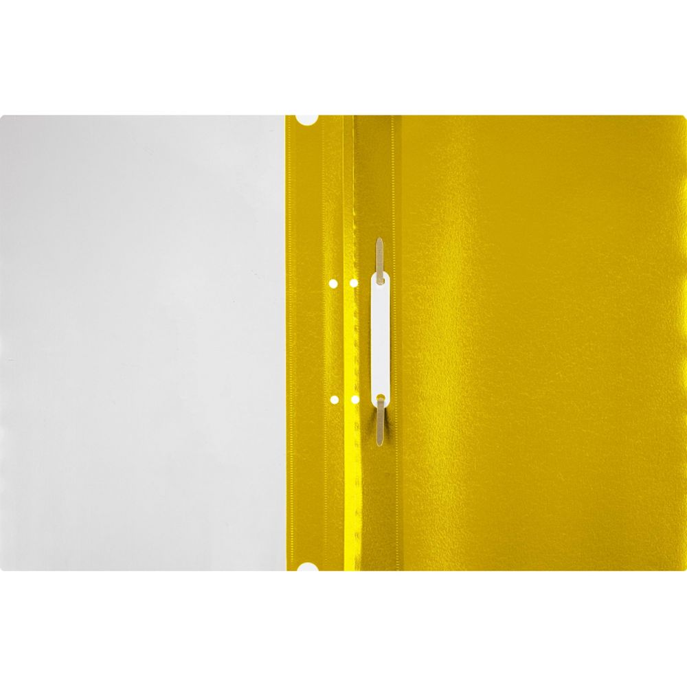 Папка-скоросшиватель Attache с перфорацией с прозрачным верхним листом, А4, желтая