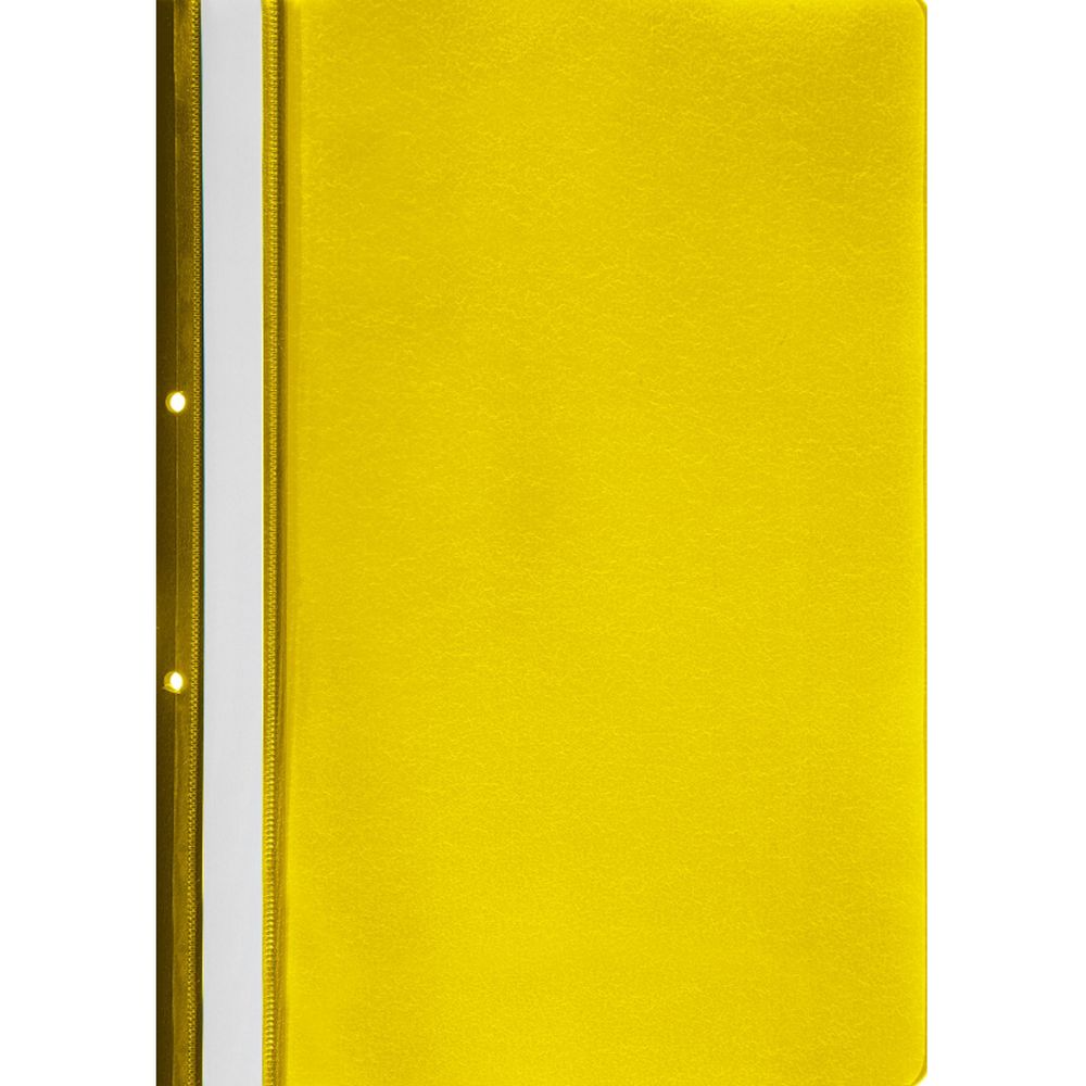 Папка-скоросшиватель Attache с перфорацией с прозрачным верхним листом, А4, желтая