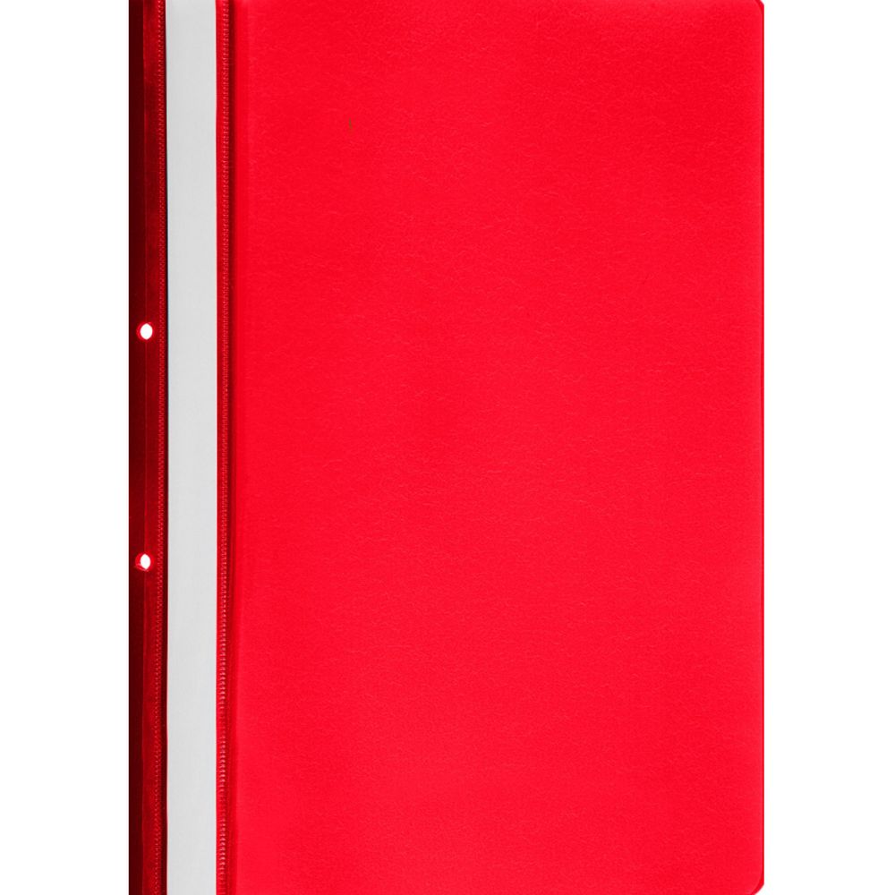 Папка-скоросшиватель Attache с перфорацией с прозрачным верхним листом, красная