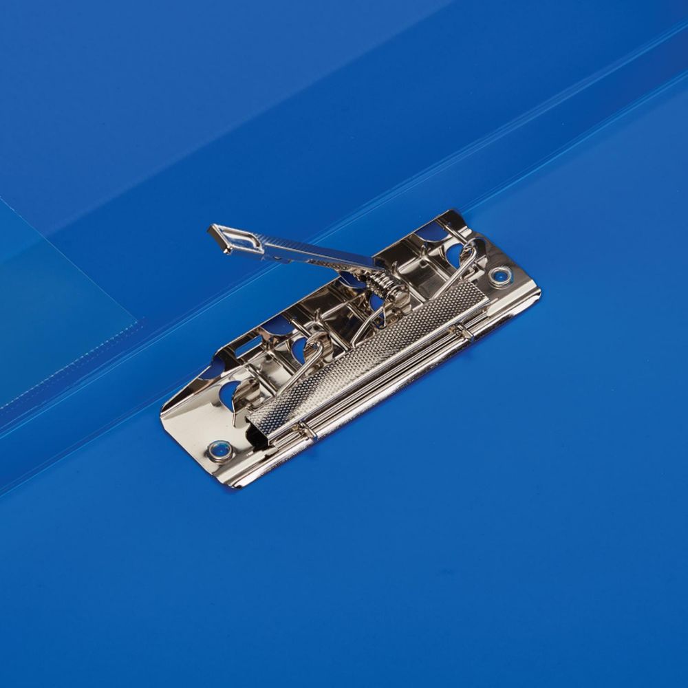 Папка с механическим прижимом Attache F611/07, А4, 17мм, синяя