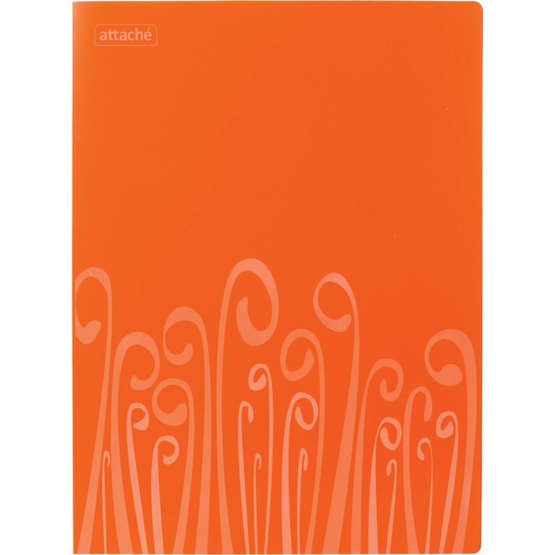 Папка с механическим прижимом Attache Fantasy, А4, 15мм, оранжевая