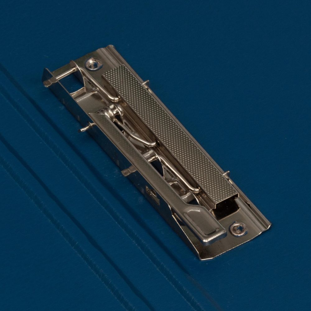 Папка с механическим прижимом Bantex 3301-01, А4, картон/ПВХ, синяя 3026