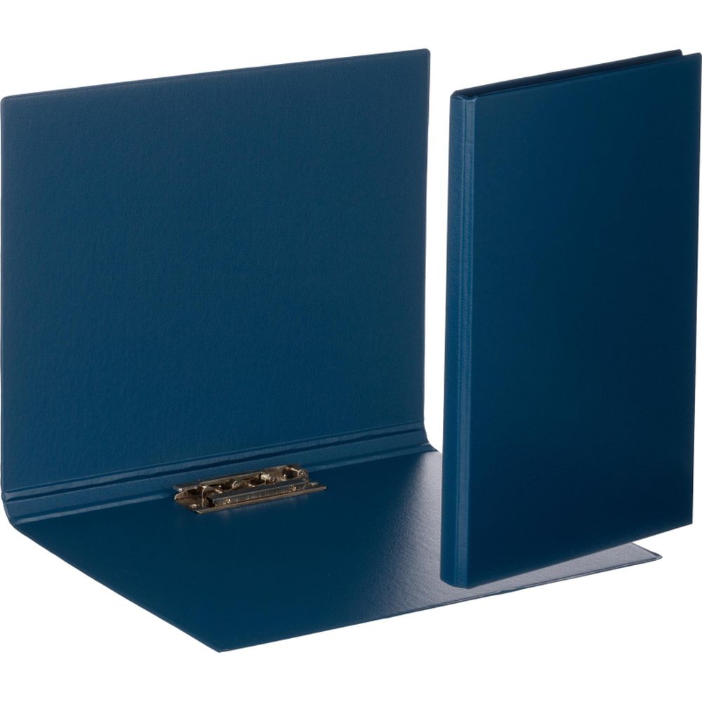 Папка с механическим прижимом Bantex 3301-01, А4, картон/ПВХ, синяя 3026