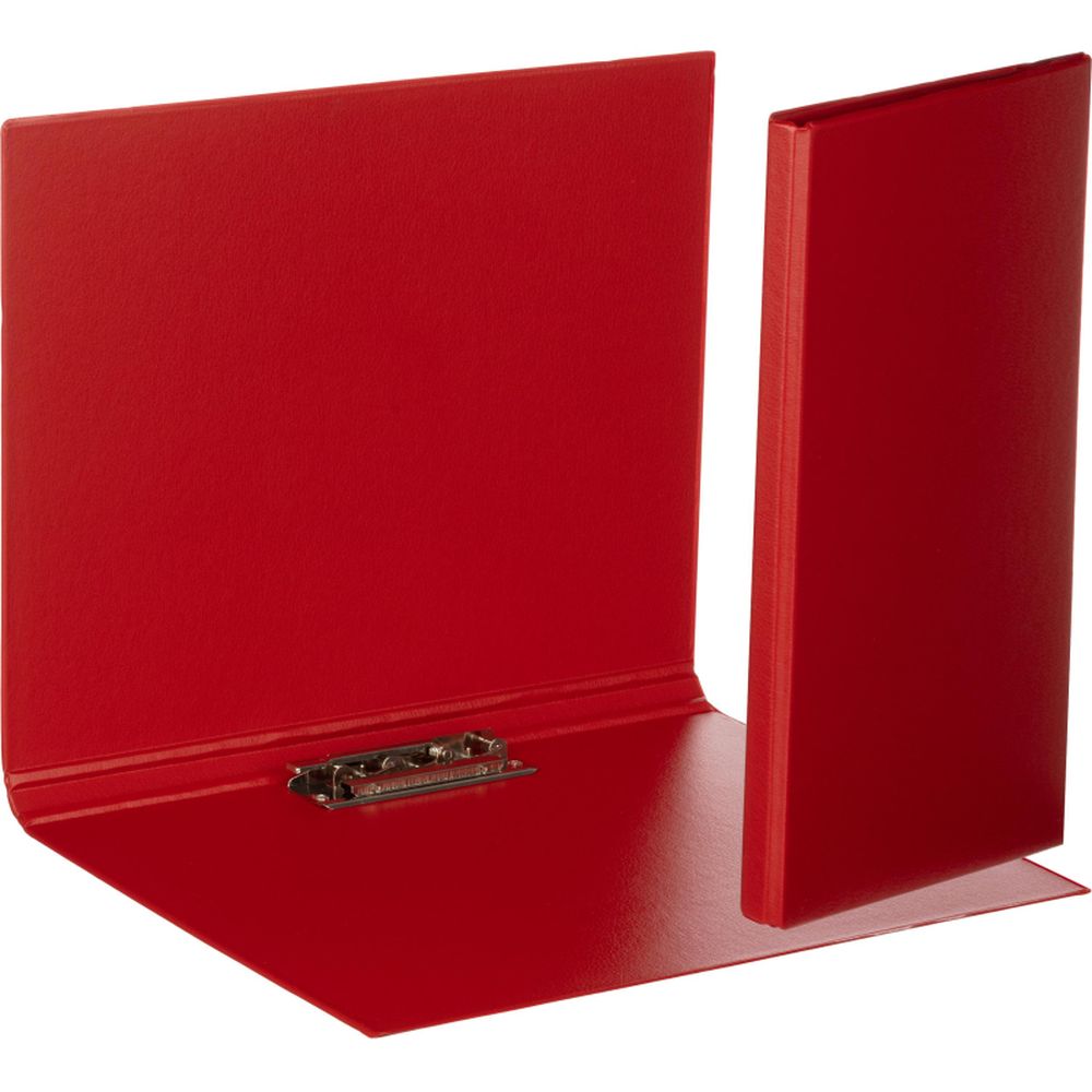 Папка с механическим прижимом Bantex 3301-09, А4, картон/ПВХ, красная 50324