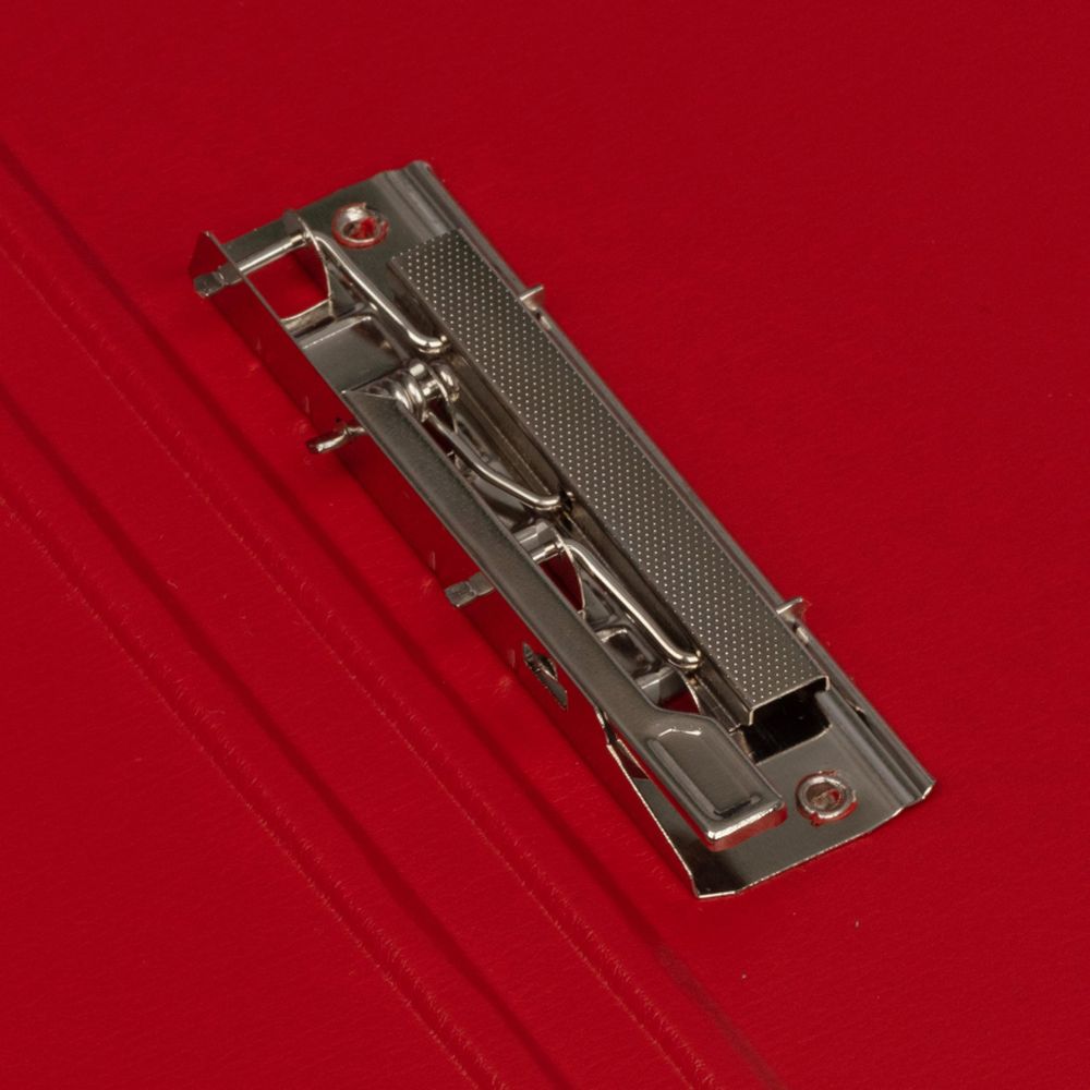 Папка с механическим прижимом Bantex 3301-09, А4, картон/ПВХ, красная 50324