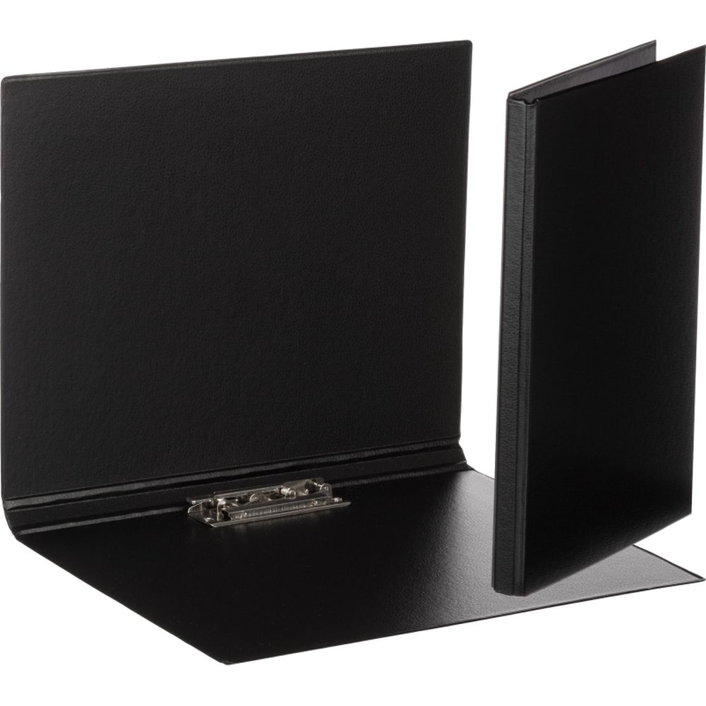 Папка с механическим прижимом Bantex 3301-10, А4, картон/ПВХ, черная 50323