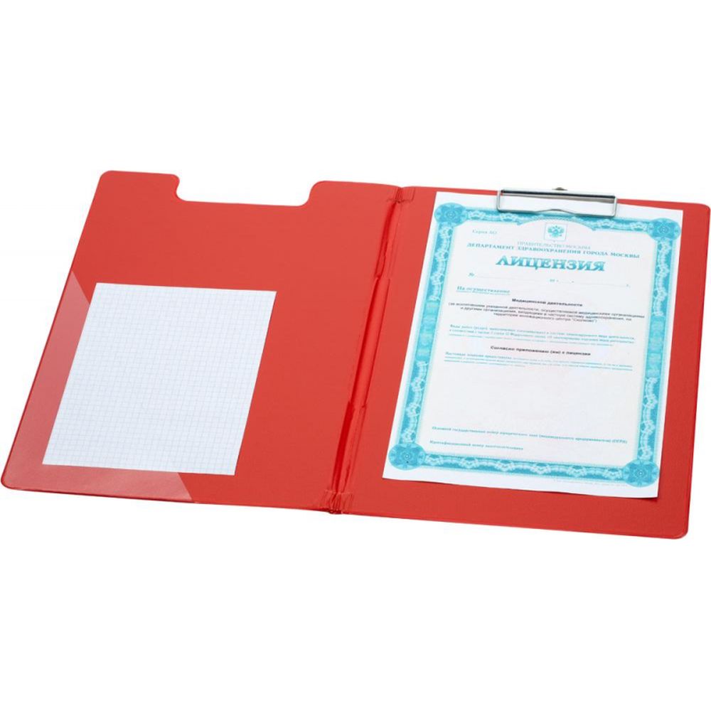 Клипборд-папка Bantex 4210-09, A4, картон/ПВХ, красный