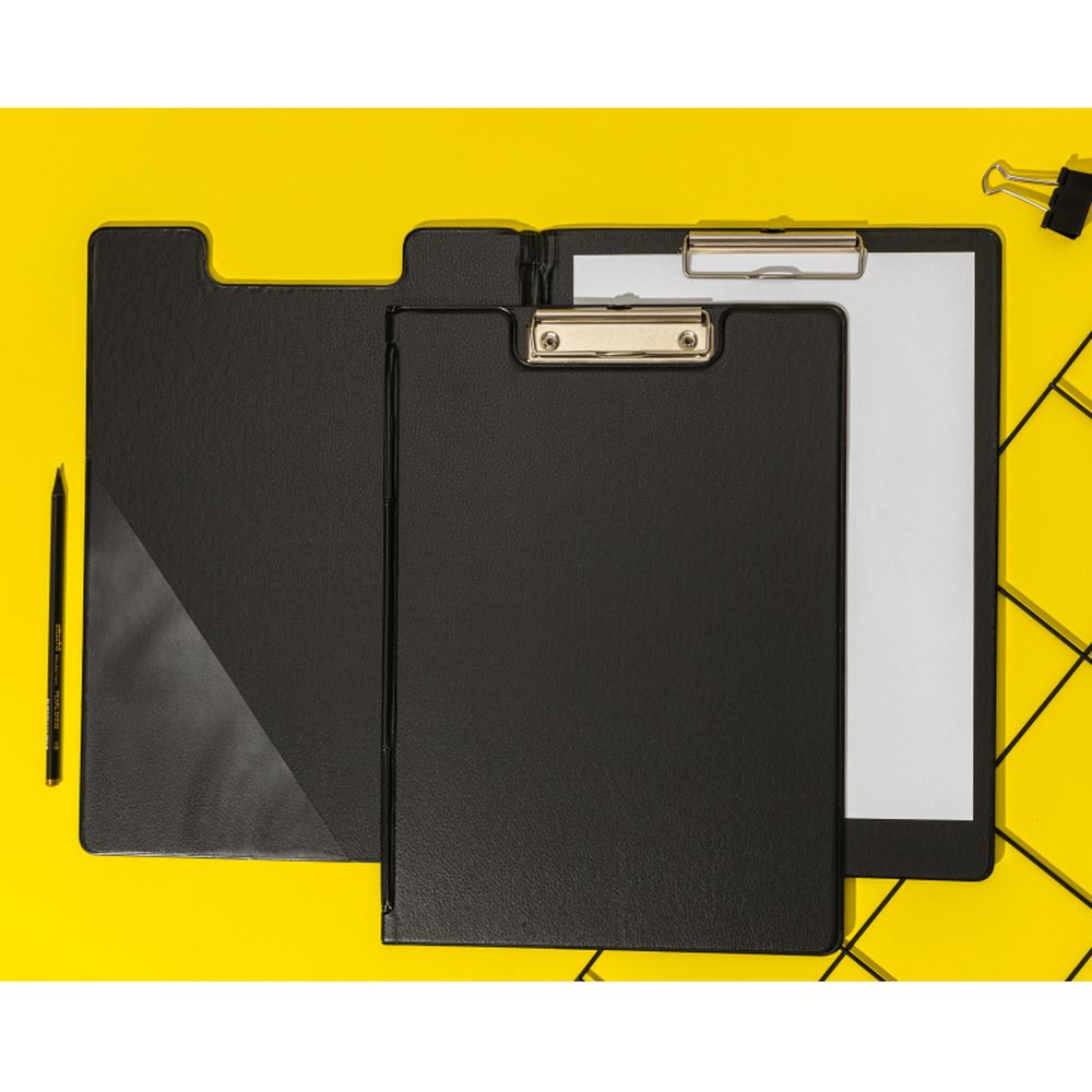 Клипборд-папка Bantex 4210-10, A4, картон/ПВХ, черный