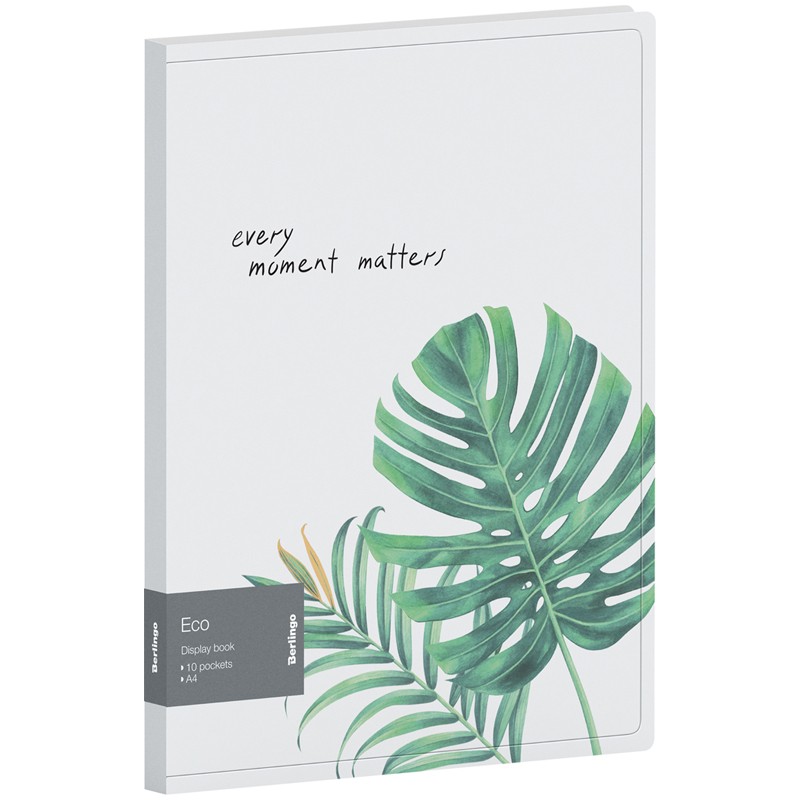 Папка с 10 вкладышами Berlingo "Eco", 17мм, 600мкм, с внутренним карманом, с рисунком