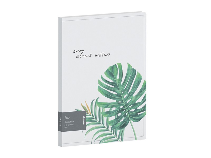 Папка с 10 вкладышами Berlingo "Eco", 17мм, 600мкм, с внутренним карманом, с рисунком