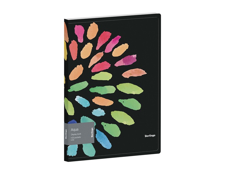 Папка с 20 вкладышами Berlingo "Aqua", 17мм, 600мкм, с внутренним карманом, с рисунком
