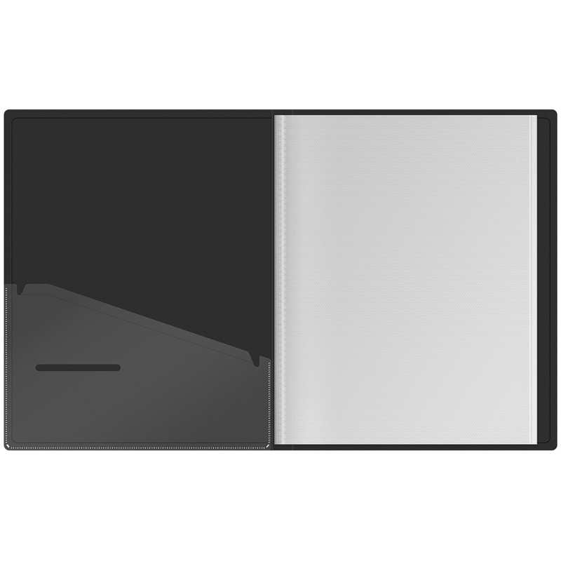 Папка с 30 вкладышами Berlingo "Radiance", 17мм, 600мкм, с внутренним карманом, голубой/зеленый градиент