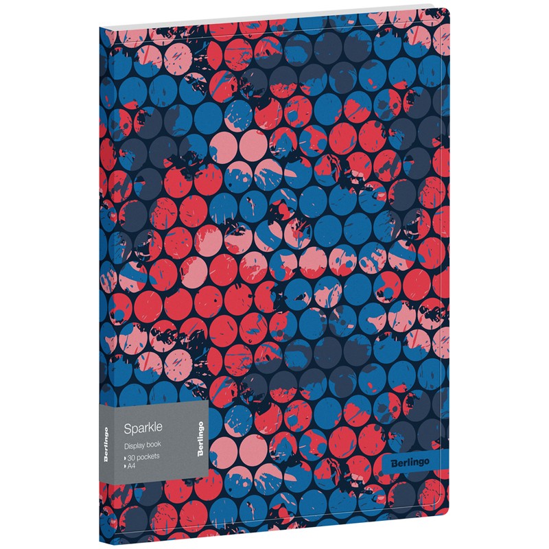 Папка с 30 вкладышами Berlingo "Sparkle", 17мм, 600мкм, с внутренним карманом, с рисунком