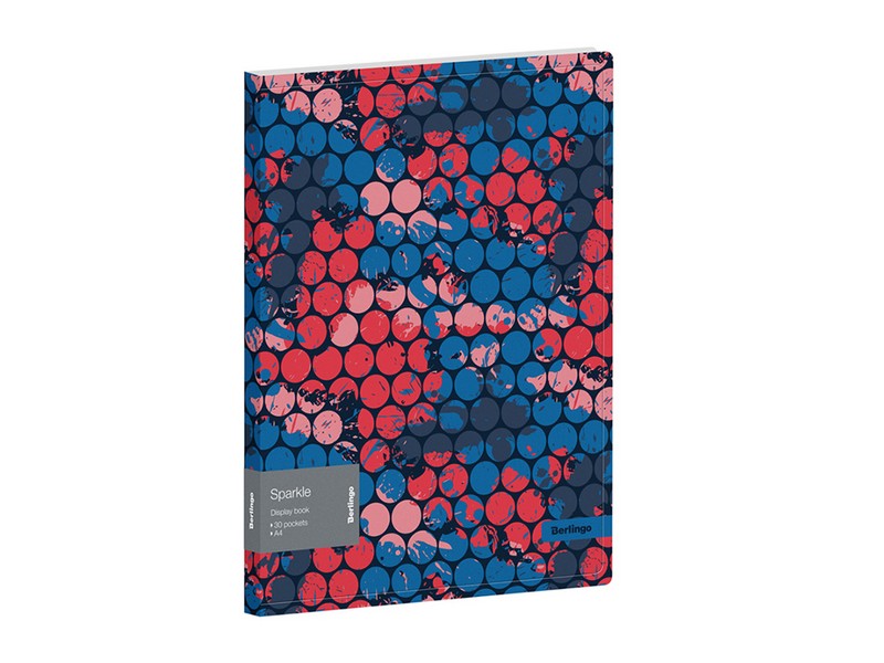 Папка с 30 вкладышами Berlingo "Sparkle", 17мм, 600мкм, с внутренним карманом, с рисунком