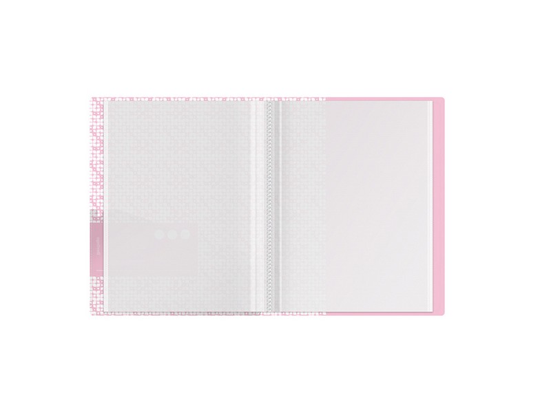 Папка с 30 вкладышами Berlingo "Starlight S", 17мм, 600мкм, розовая, с внутренним карманом, с рисунком