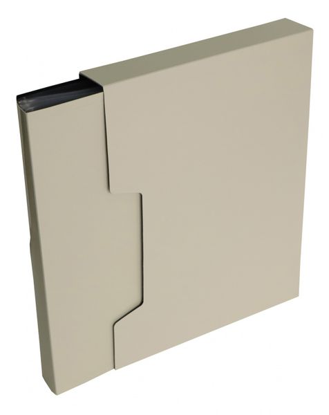 Папка с 100 прозр.вклад. Бюрократ DeLuxe A4 пластик 0.7мм молочный в коробе