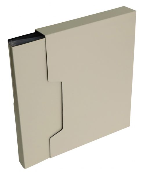 Папка с 80 прозр.вклад. Бюрократ DeLuxe A4 пластик 0.7мм молочный в коробе