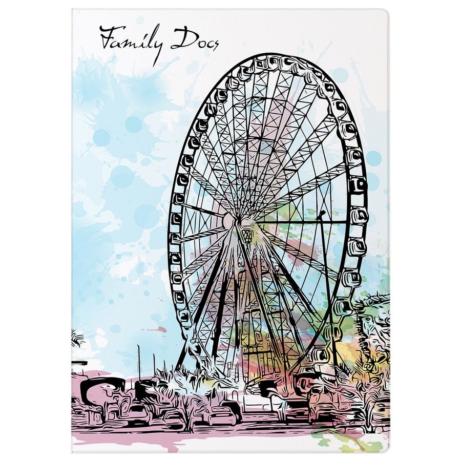 Папка-органайзер семейная для 4-х комплектов документов "Journey", А4, цветной принт, STAFF