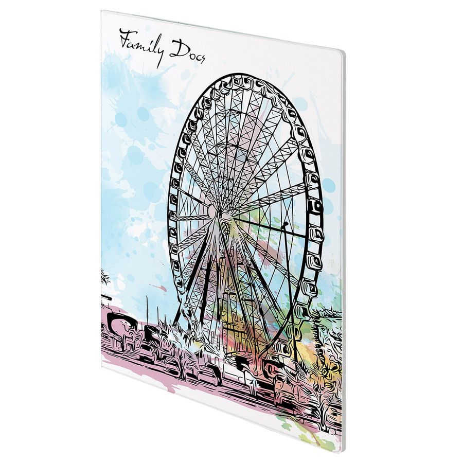 Папка-органайзер семейная для 4-х комплектов документов "Journey", А4, цветной принт, STAFF