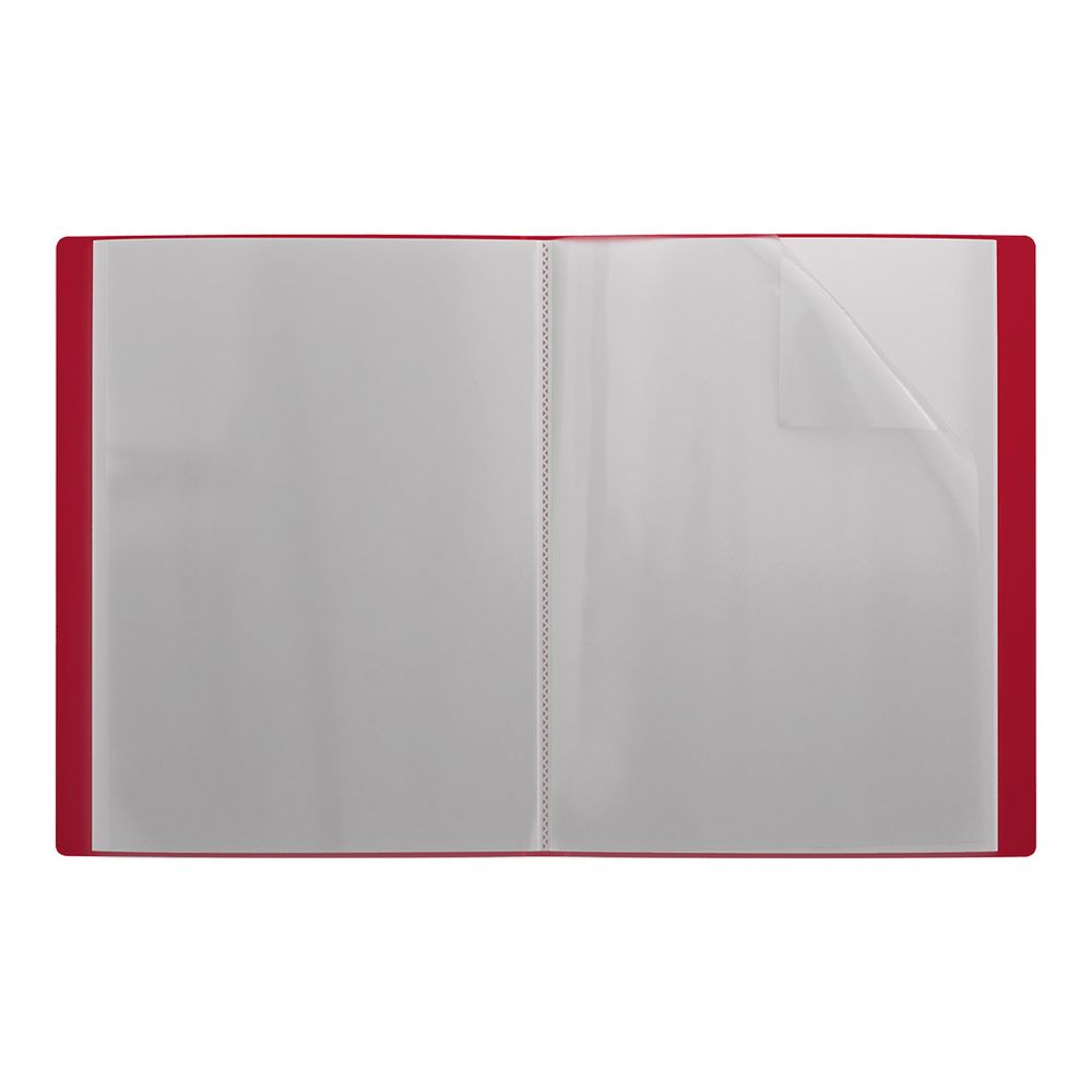 Папка файловая пластиковая ErichKrause Matt Classic, c 20 карманами, A4, красный