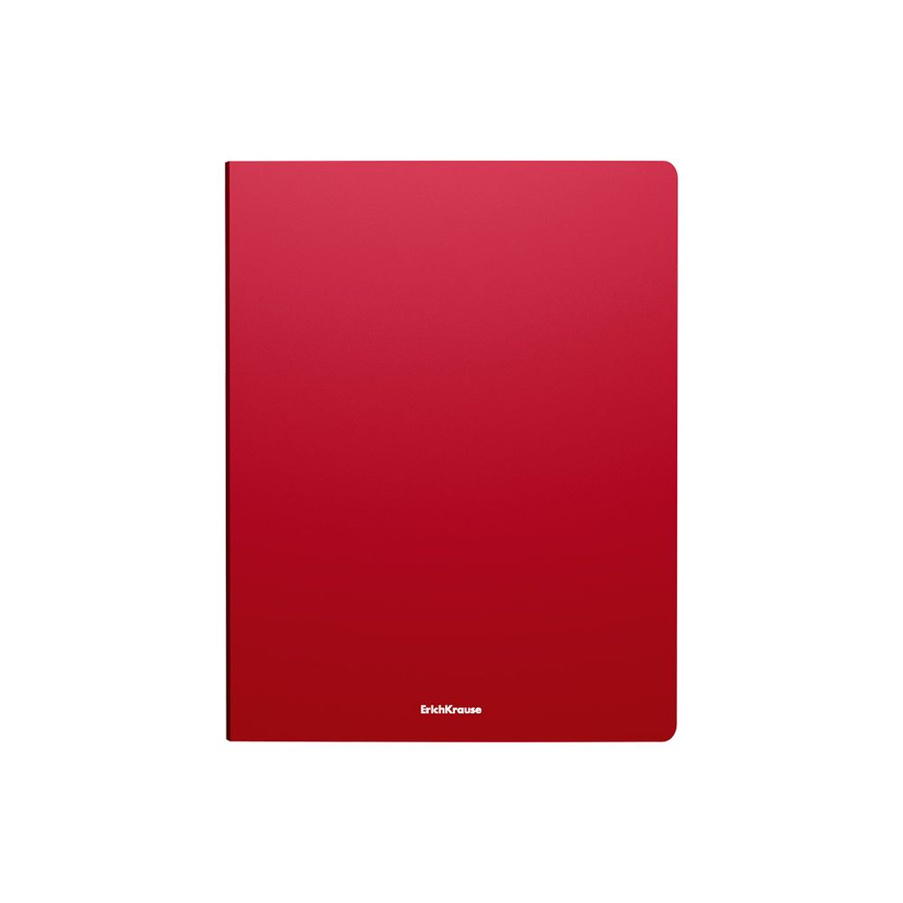 Папка файловая пластиковая ErichKrause Matt Classic, c 20 карманами, A4, красный