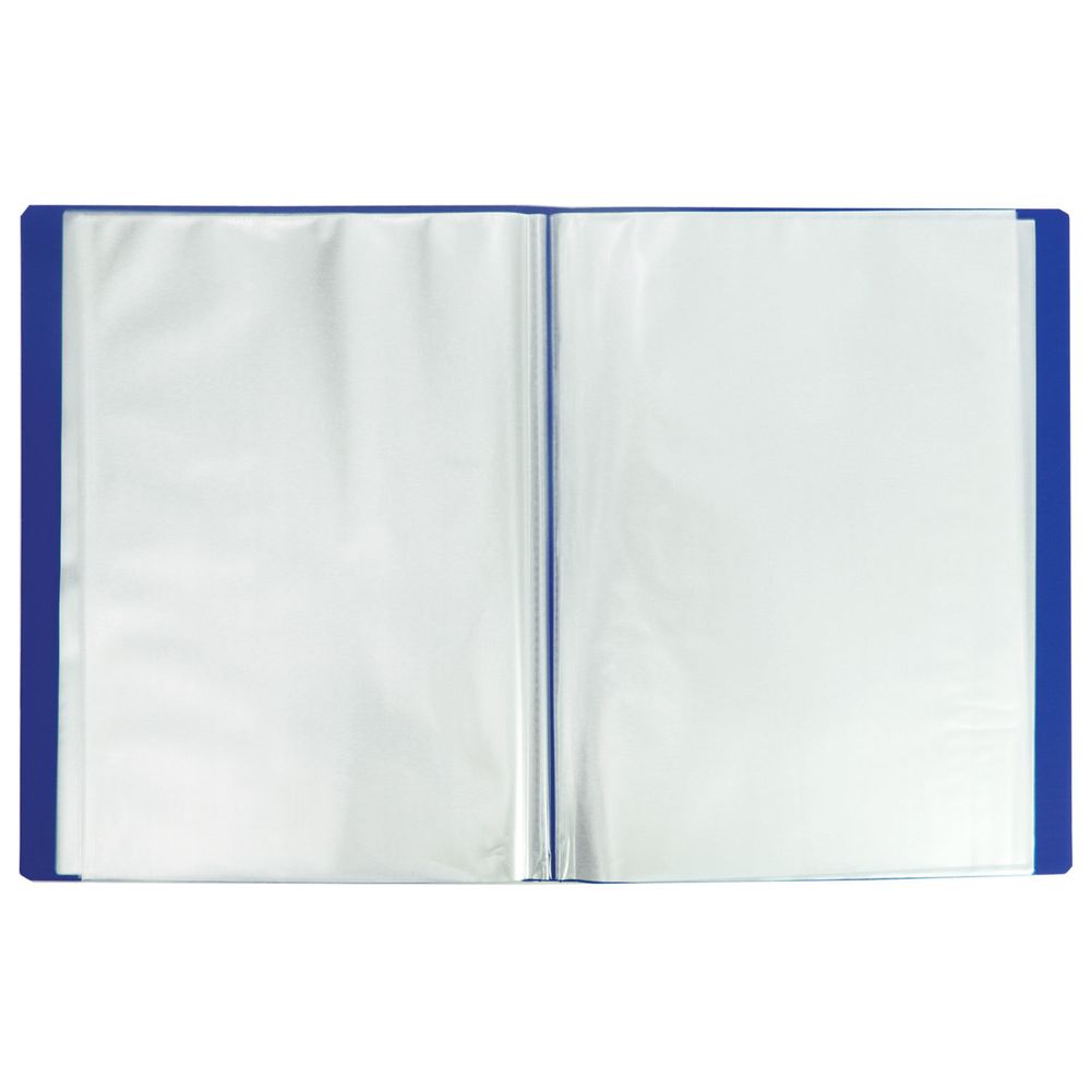 Папка 100 вкладышей BRAUBERG "Office", синяя, 0,8 мм