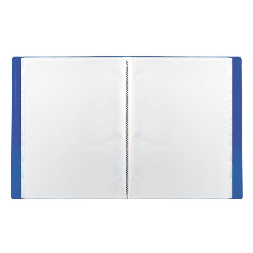 Папка 60 вкладышей BRAUBERG "Office", синяя, 0,6 мм