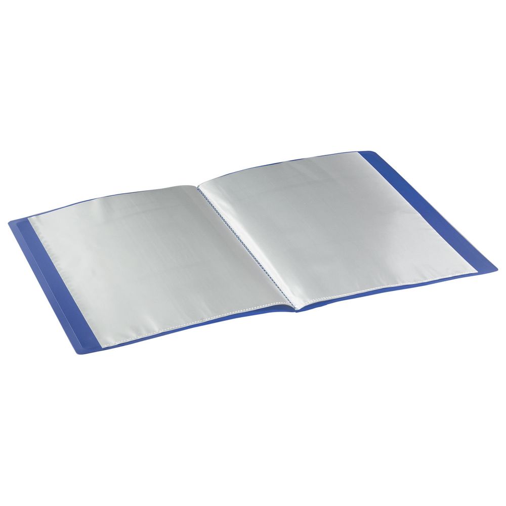 Папка 60 вкладышей BRAUBERG "Office", синяя, 0,6 мм