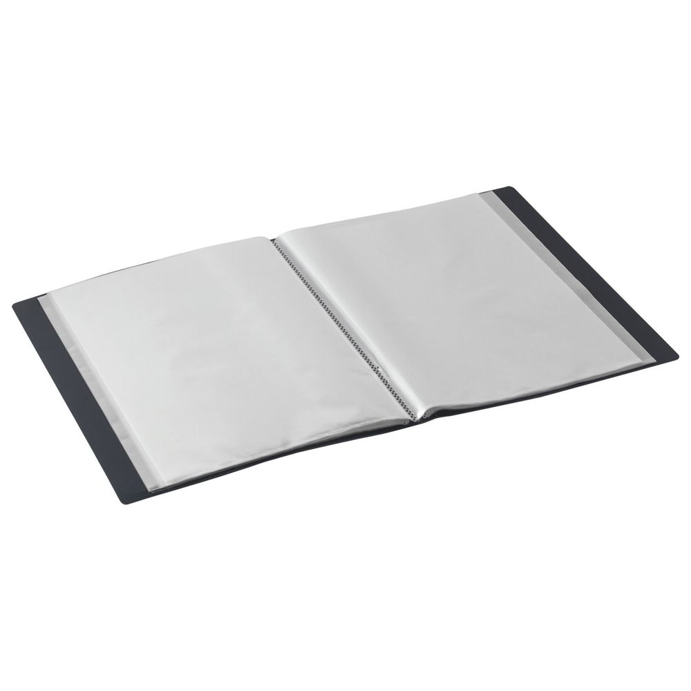 Папка 60 вкладышей BRAUBERG "Office", черная, 0,6 мм