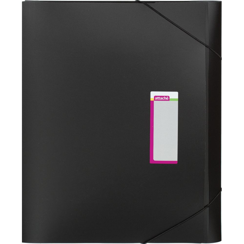 Папка-бокс Attache 318/080, А3, 30мм, на резинке, черная