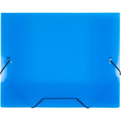 Папка на резинках Attache Т215/07, А5, 15мм, полупрозрачная синяя