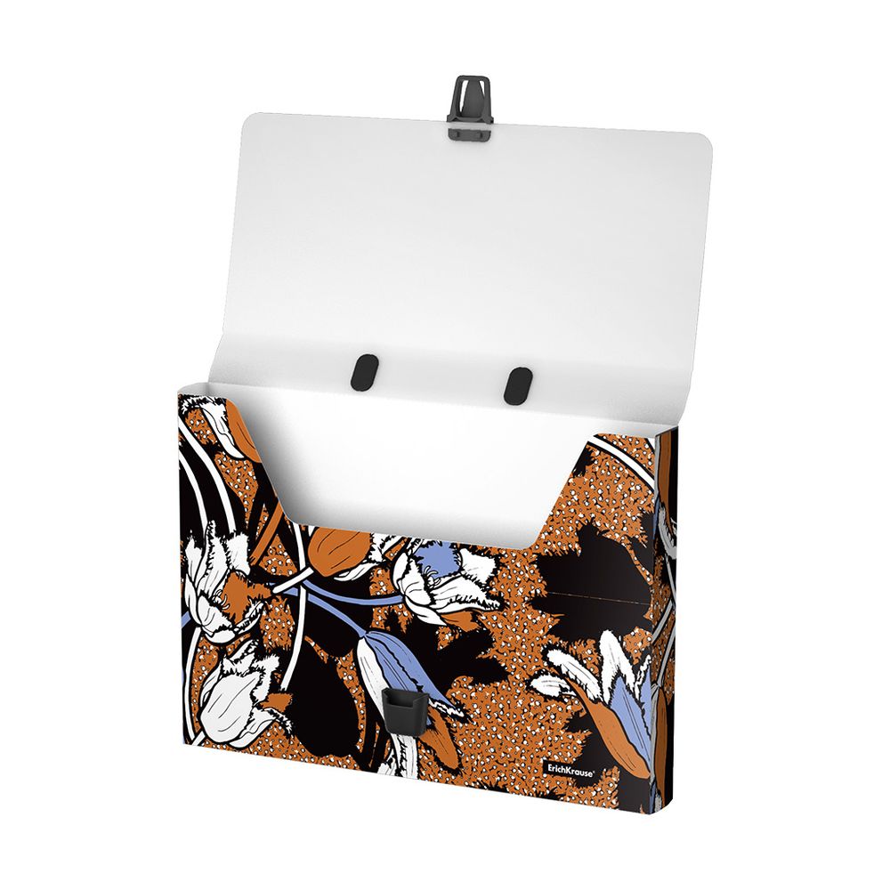 Портфель пластиковый ErichKrause Tulips, A4