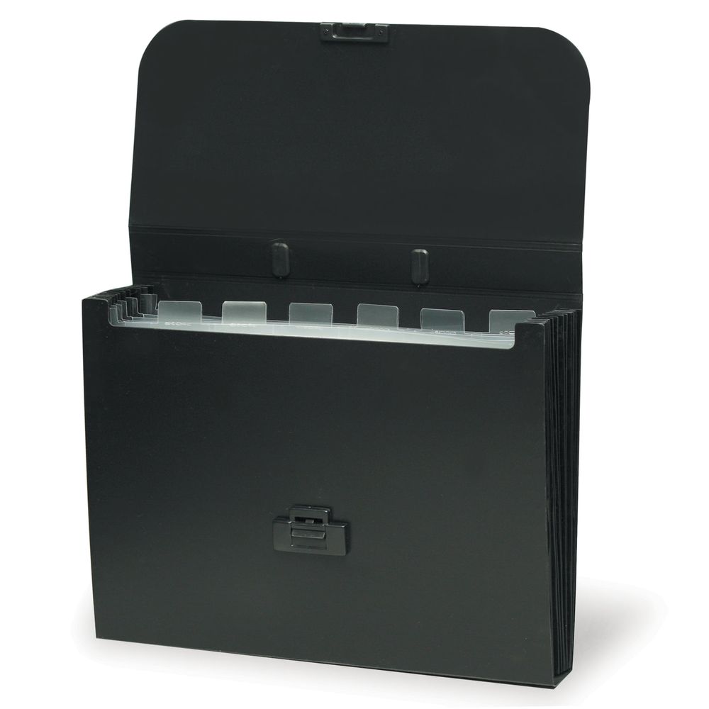 Папка-портфель пластиковая BRAUBERG