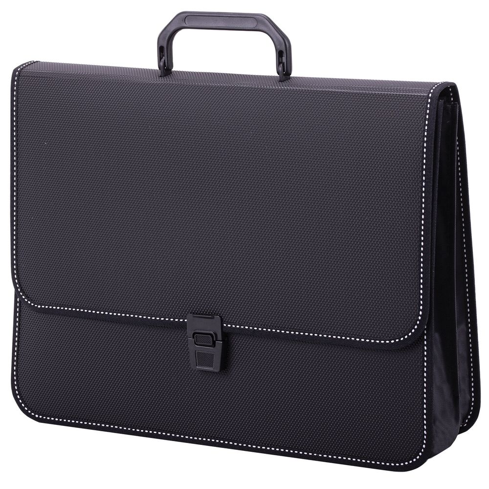 Папка-портфель пластиковая BRAUBERG