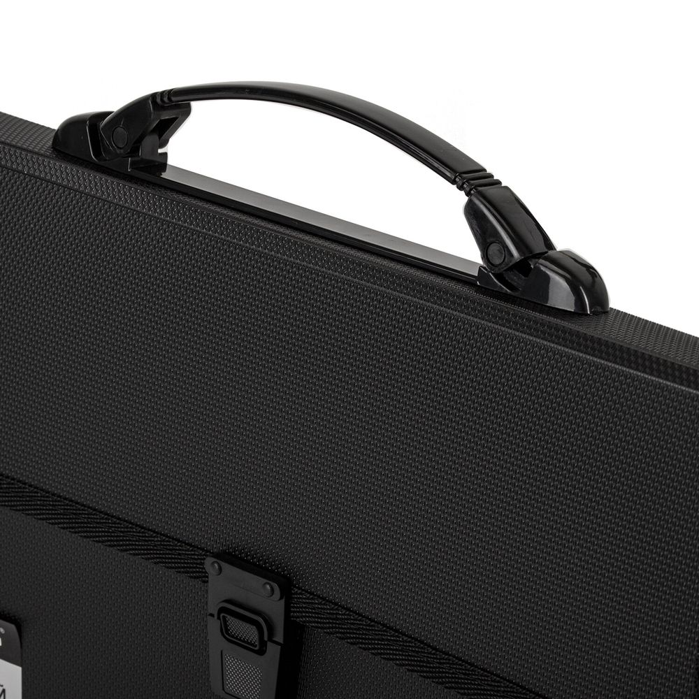 Папка-портфель пластиковая BRAUBERG А4 (332х245х35 мм), 13 отделений, черная