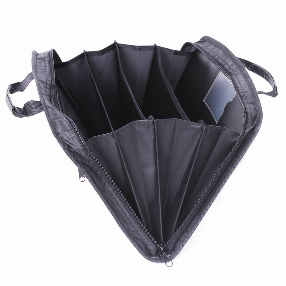 Папка-портфель пластиковая BRAUBERG А4+ (375х305х60 мм), 4 отделения, 2 кармана, серая