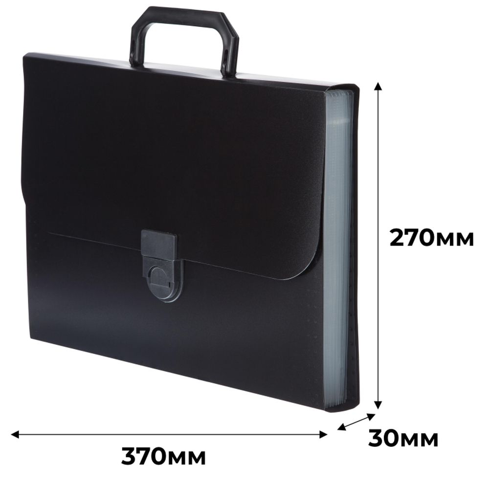 Портфель-картотека пластик ATTACHE черн.