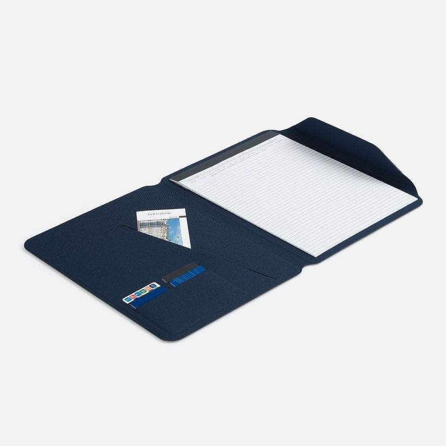 Папка с блокнотом Firmans синяя