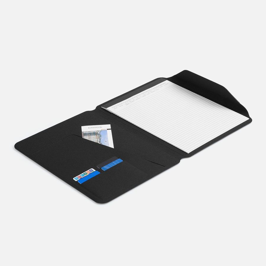 Папка с блокнотом Firmans черная