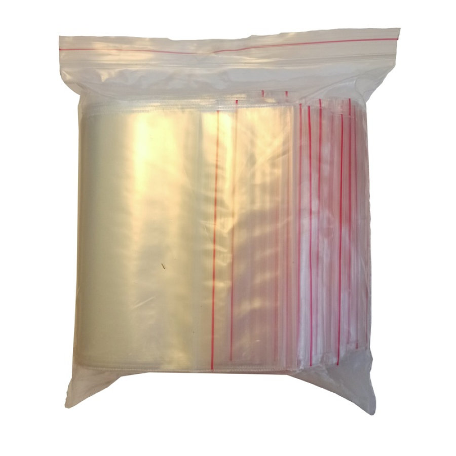 Пакет с замком zip-lock ПВД 12x17 см 80 мкм (100 штук в упак.) 