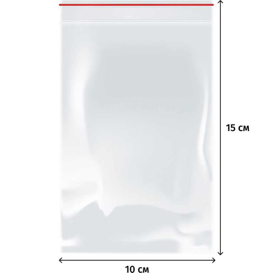 Пакет с замком zip-lock 10х15 см 35 мкм (1000 шт/уп) 
