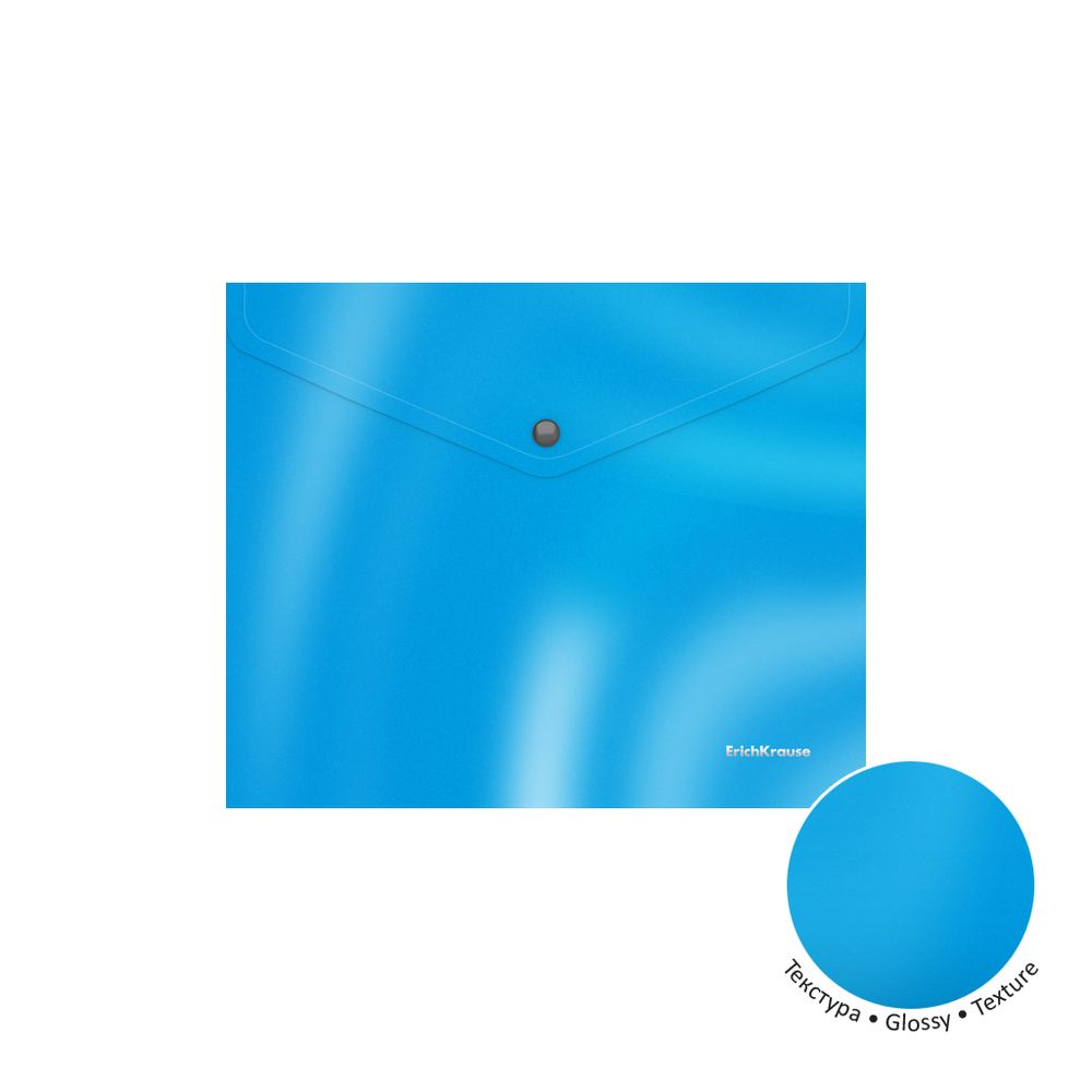 Набор из 4 папок-конвертов пластиковых ErichKrause Glossy Bubble Gum, арома, B5, непрозрачный, ассорти