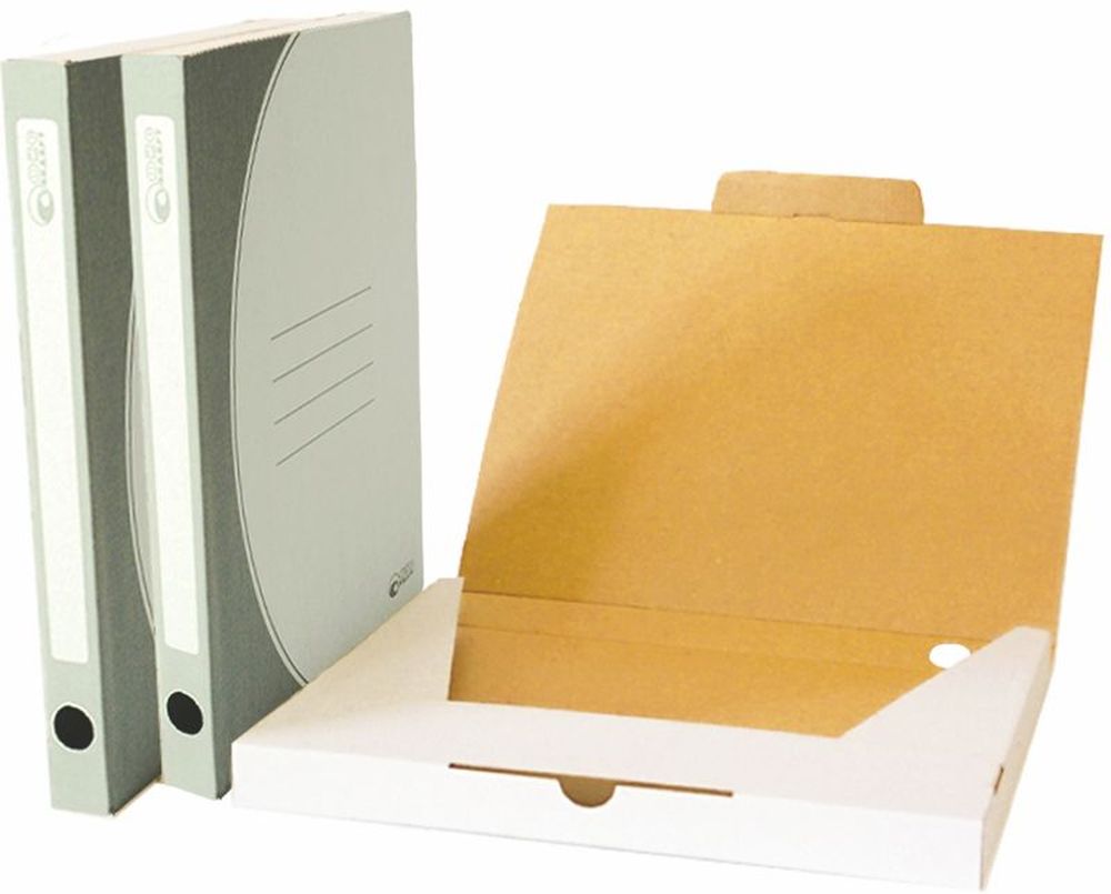 Офис-папка Офис-Стандарт, А4, картон, 30 мм, белый