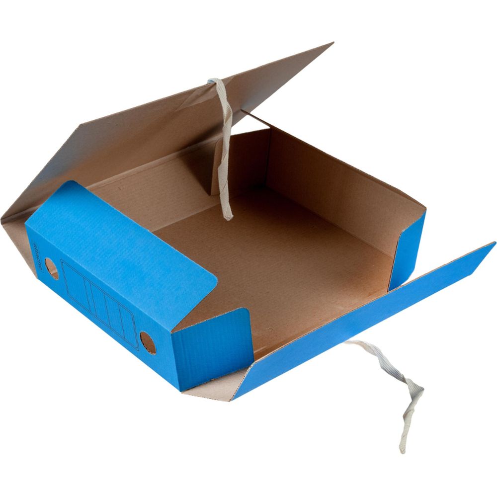 Папка с завязками гофрокартон 7 см  ассорти