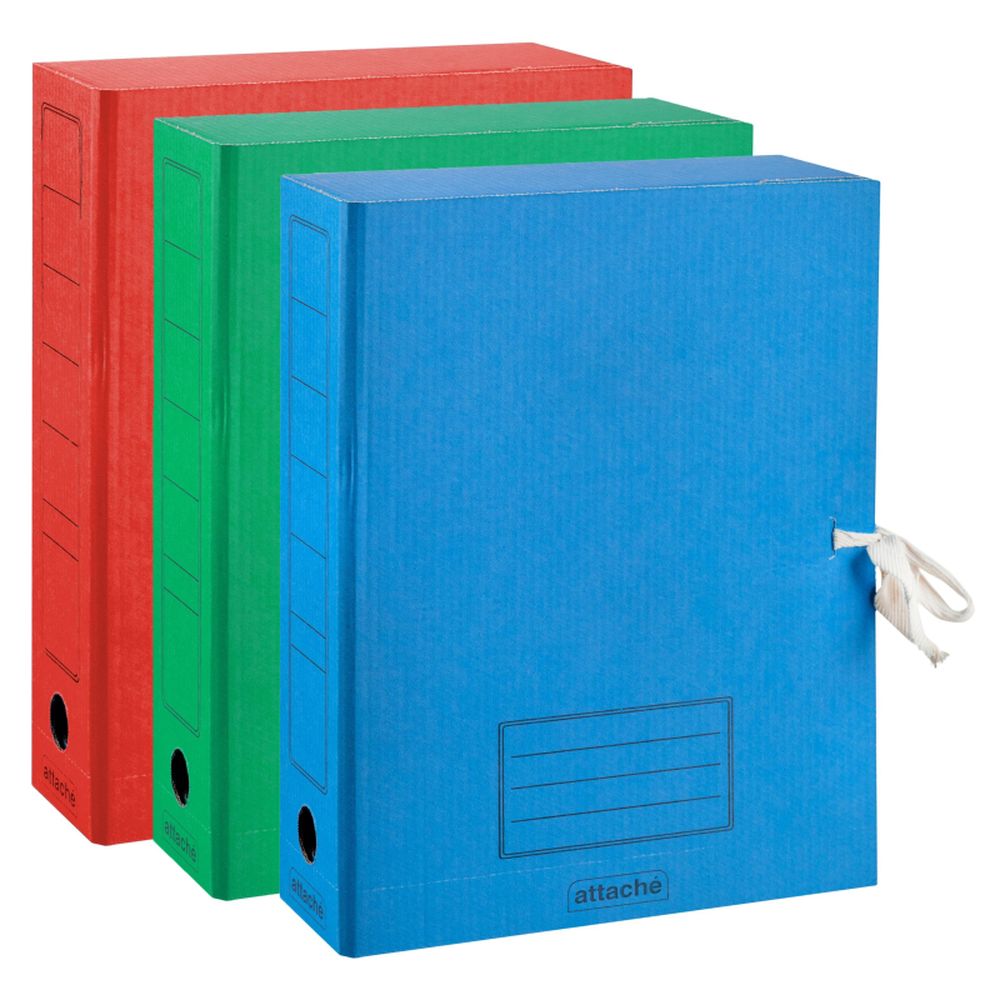 Папка с завязками гофрокартон 7 см  ассорти