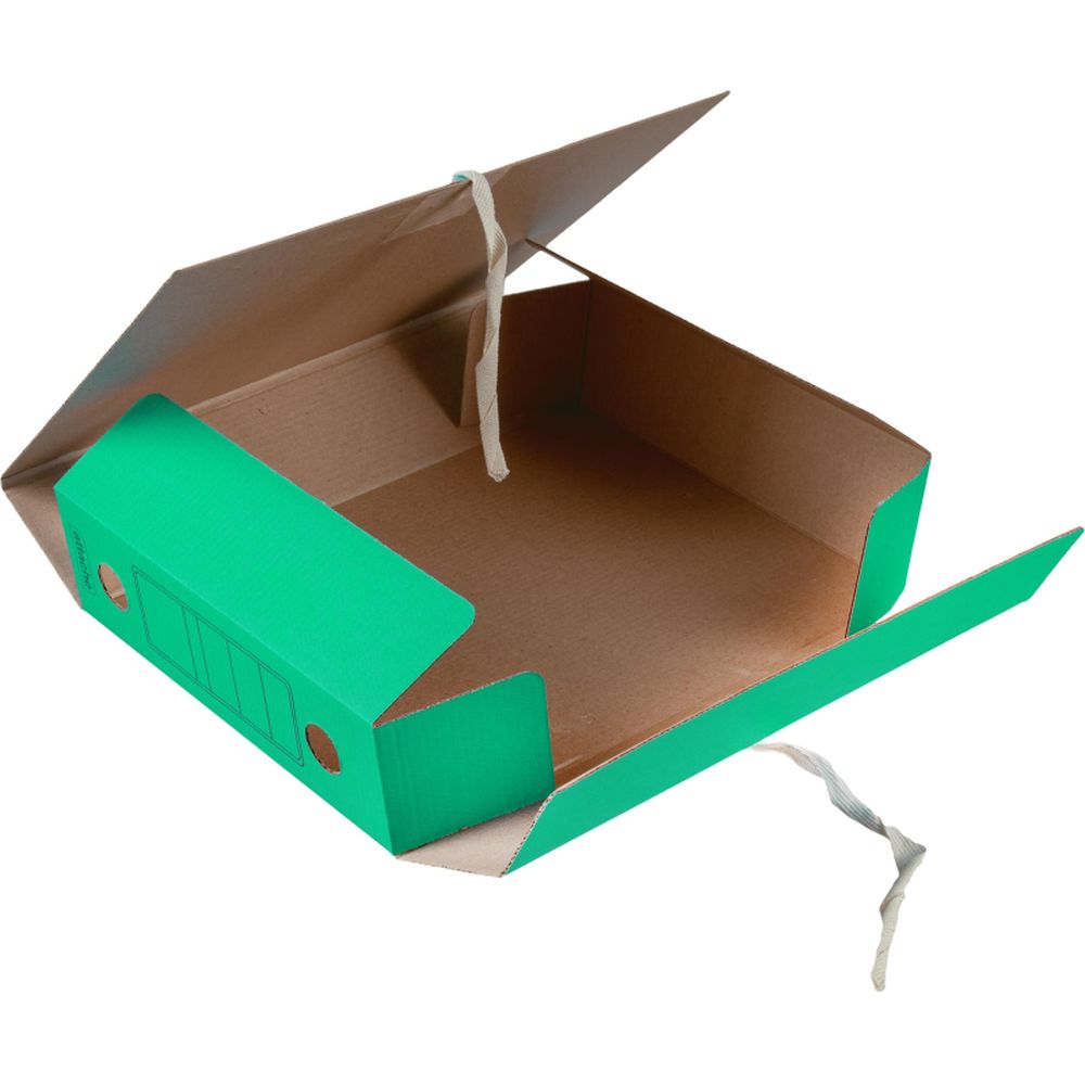 Папка с завязками гофрокартон 7 см  ассорти