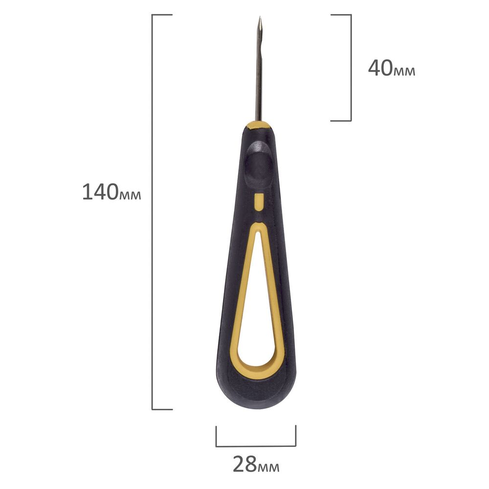 Набор для прошивки документов (шило с ушком, нить 60 м), в блистере, STAFF