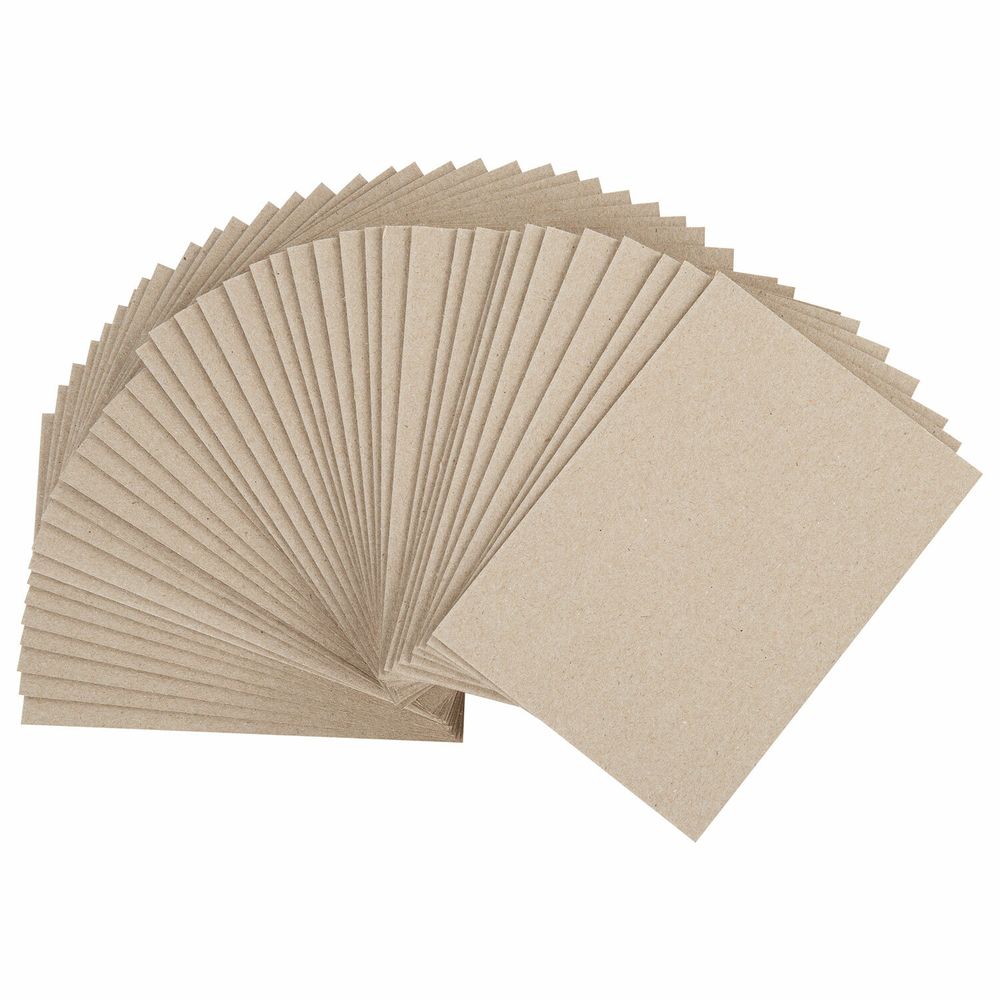 Картон переплетный, толщина 1,5 мм, А6 (105х148 мм), КОМПЛЕКТ 40 шт., BRAUBERG ART