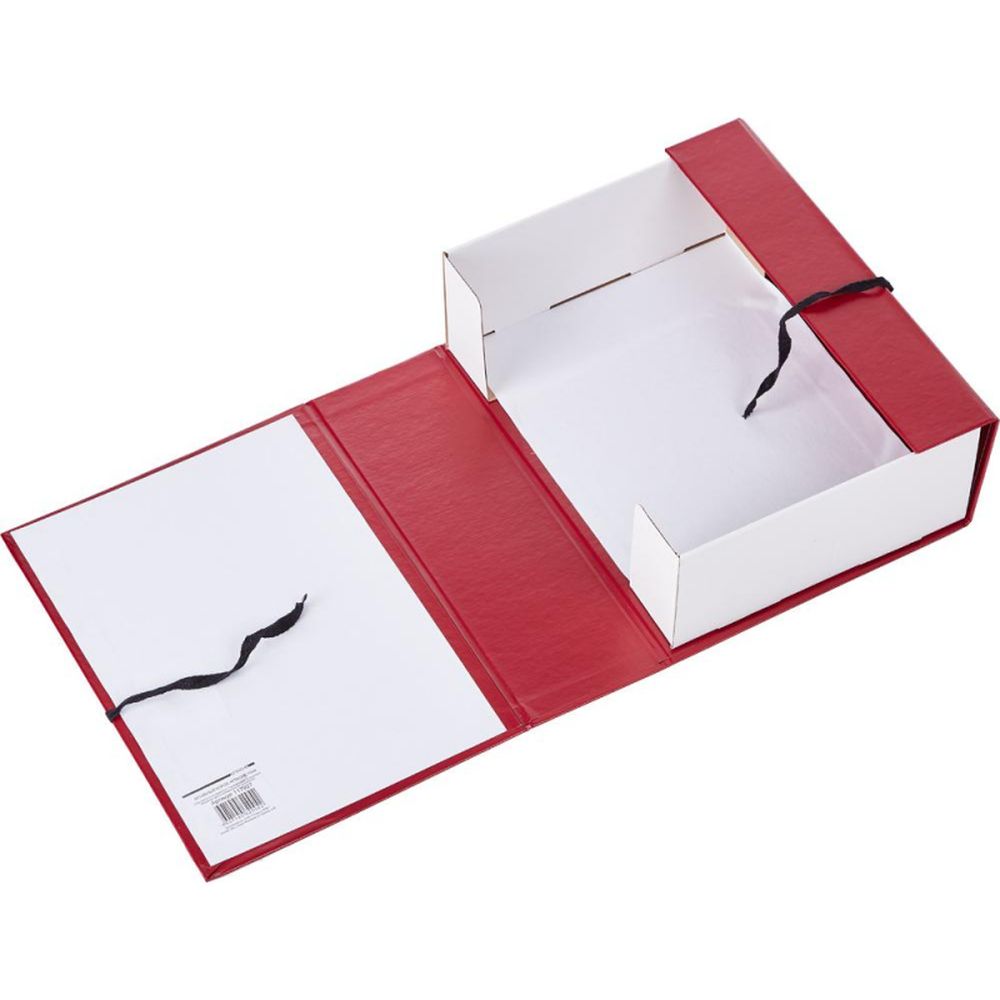 Короб архивный ATTACHE 100мм, бумвинил, красный